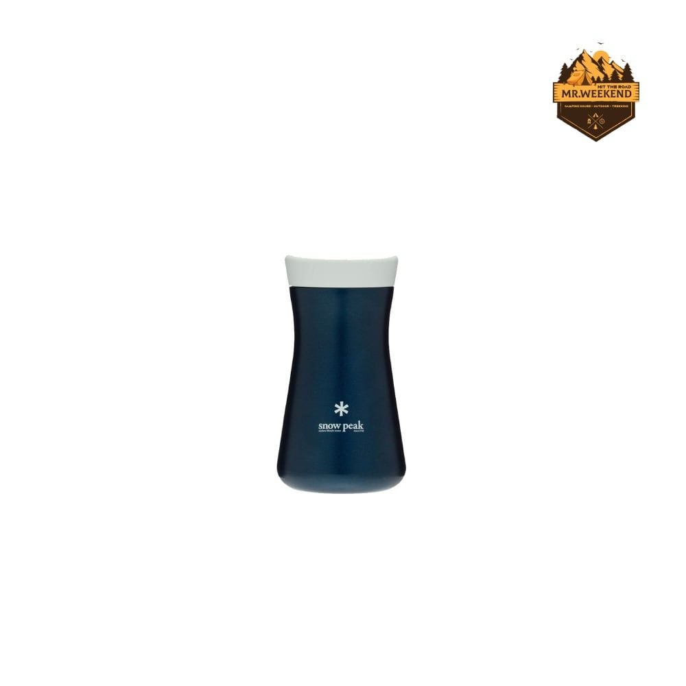 Bình Giữ Nhiệt Dã Ngoại Snow Peak Stainless Vacuum Bottle Type T350 Navy (TW-350NV)