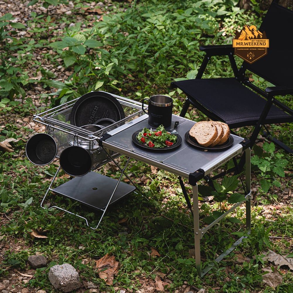 Bàn Nhôm Mở Rộng Dã Ngoại Cargo Container Wing Table