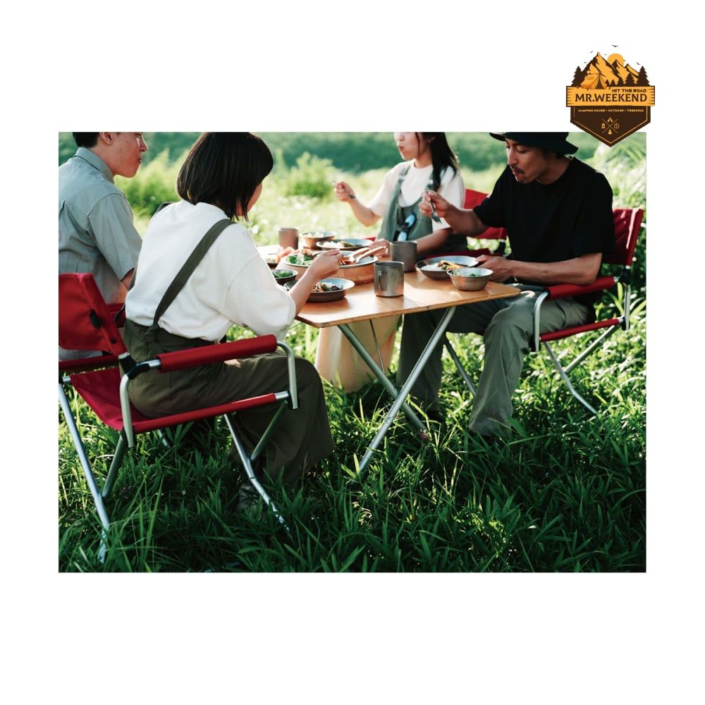 Ghế Gấp Dã Ngoại Snow Peak FD Chair Wide RD LV-077RD (Màu Đỏ)