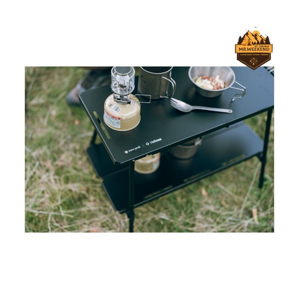 Bàn Cắm Trại Snow Peak Noga Table LV-500 – Hợp Tác Cùng Helinox