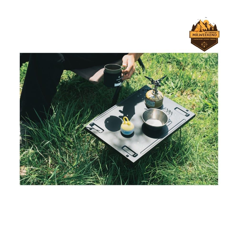 Nắp Kệ Thùng Snow Peak Shelf Container Lid Rack 25 Black FES-045-BK