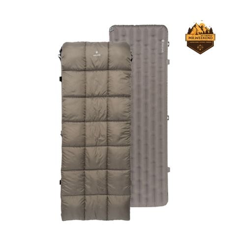 Bộ Túi Ngủ Chăn & Đệm Hơi Snow Peak System Ofuton Slim Mat Set BD-061