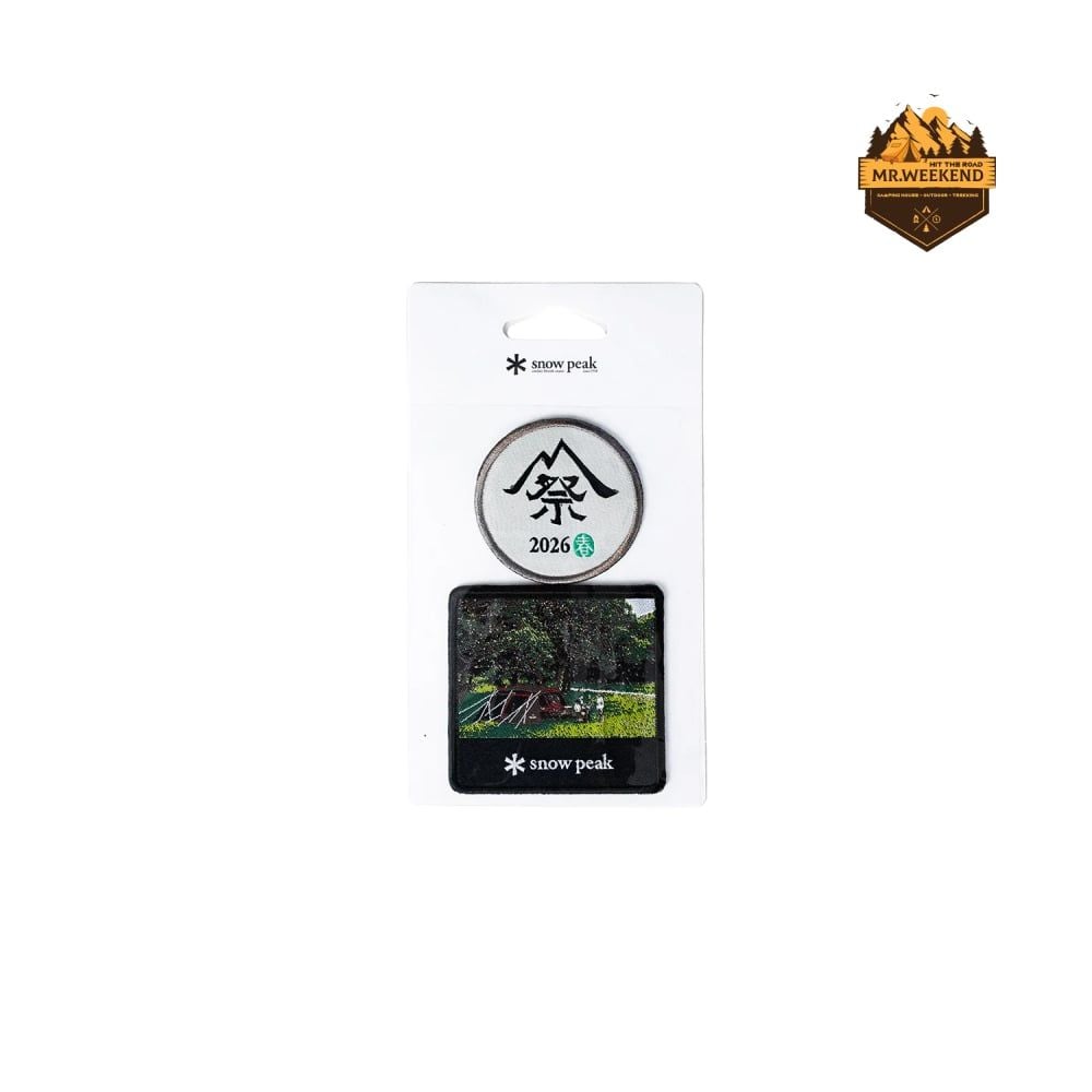 Bộ Miếng Dán Ủi Nhiệt Snow Peak Land Lock Iron-On Patch Set
