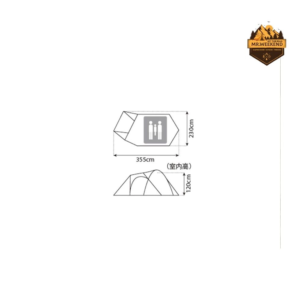 Lều Cắm Trại Snow Peak Amenity Dome S (SDE-002RH)