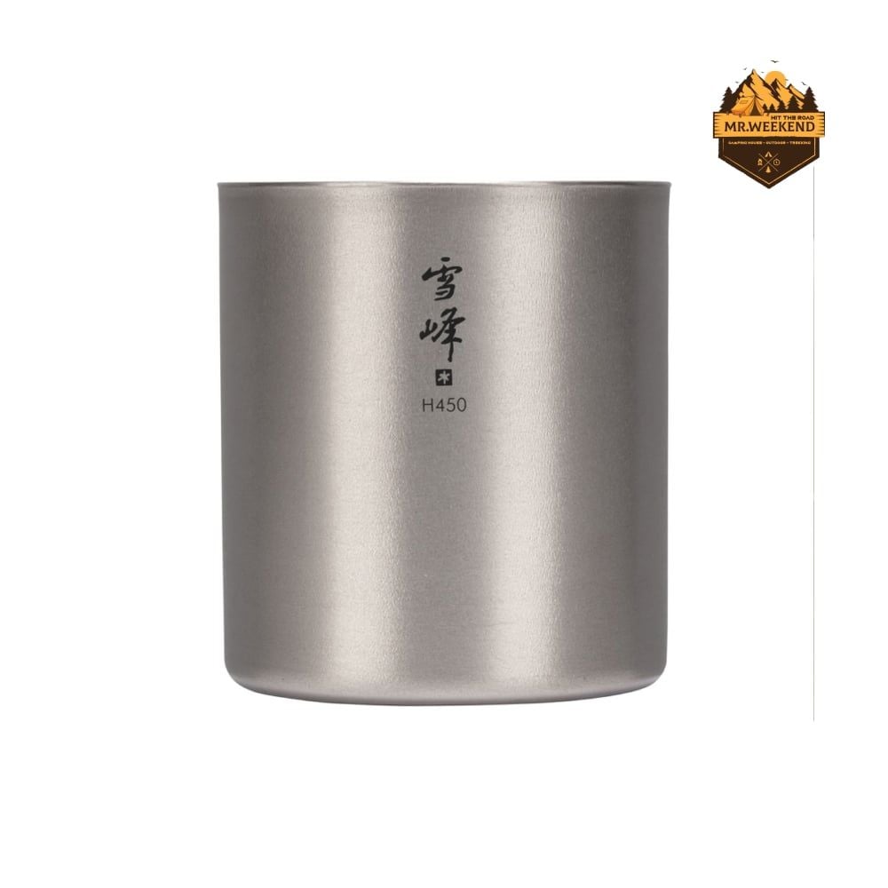 Ly Titanium 2 Lớp Snow Peak Stacking Mug Yukimine H450 TW-122