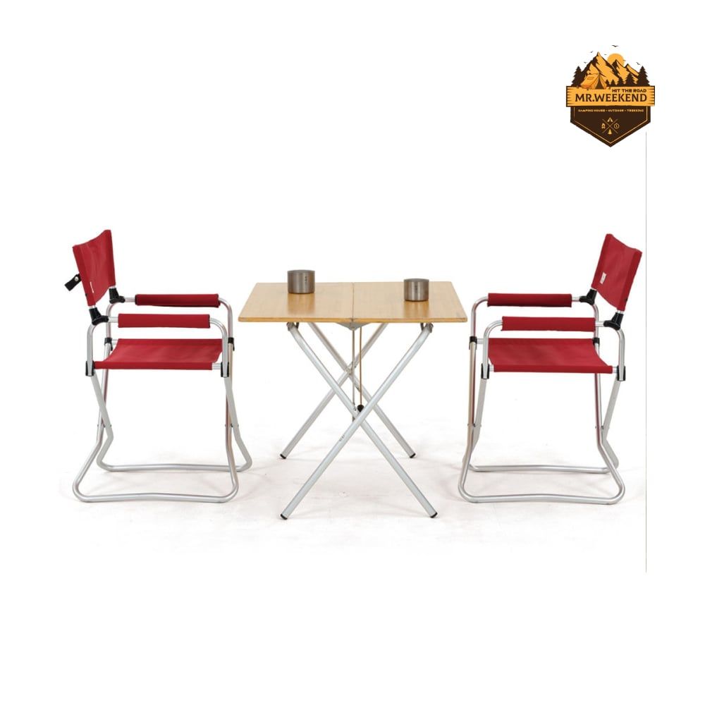 Ghế Gấp Dã Ngoại Snow Peak FD Chair Wide RD LV-077RD (Màu Đỏ)