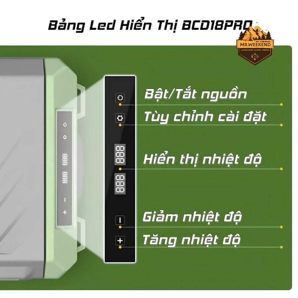 Tủ Lạnh Ô Tô Alpicool BCD18 Pro (24L) – 2 Ngăn Độc Lập