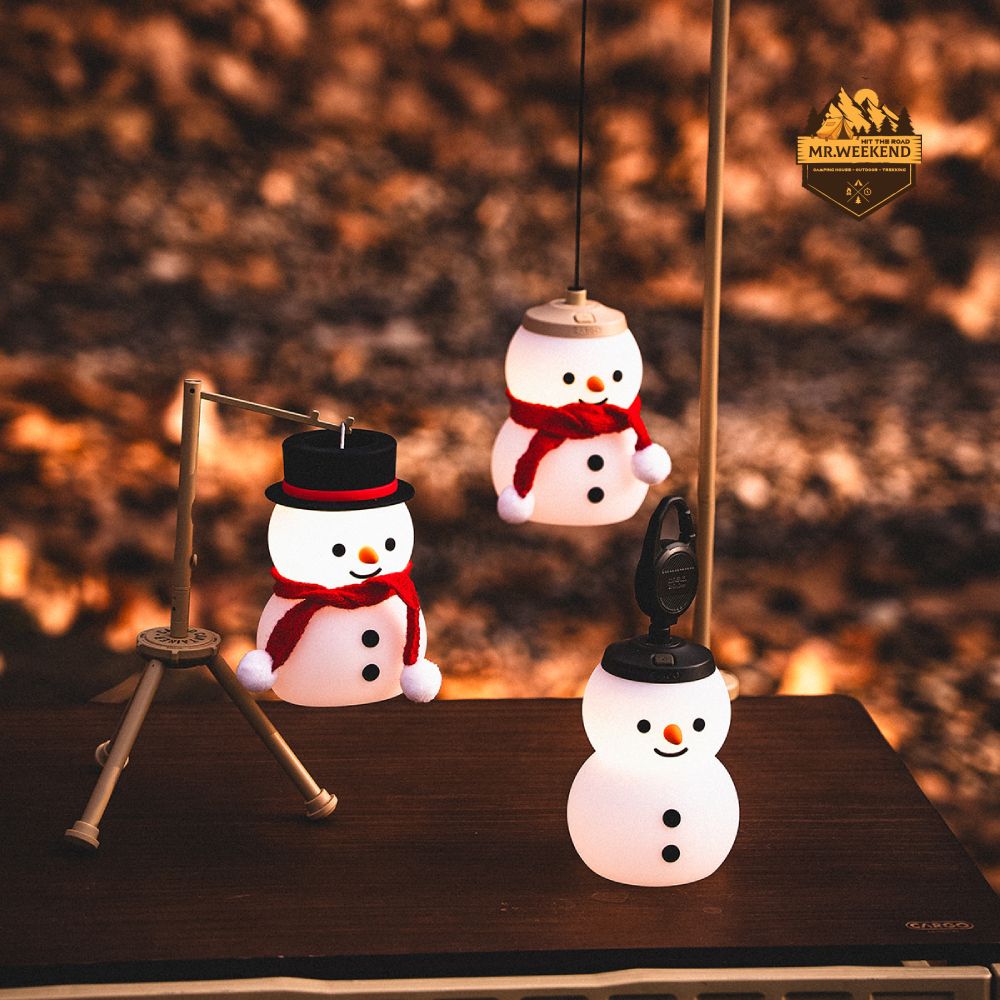 Chụp Đèn Người Tuyết Cargo Container Snowman Shade Decor