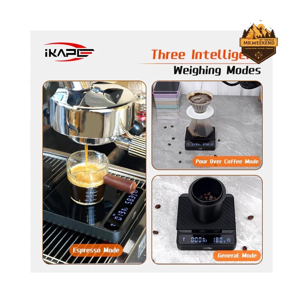 Cân điện tử IKAPE Coffee Electronic Scale V2 for Drip coffee, Espresso