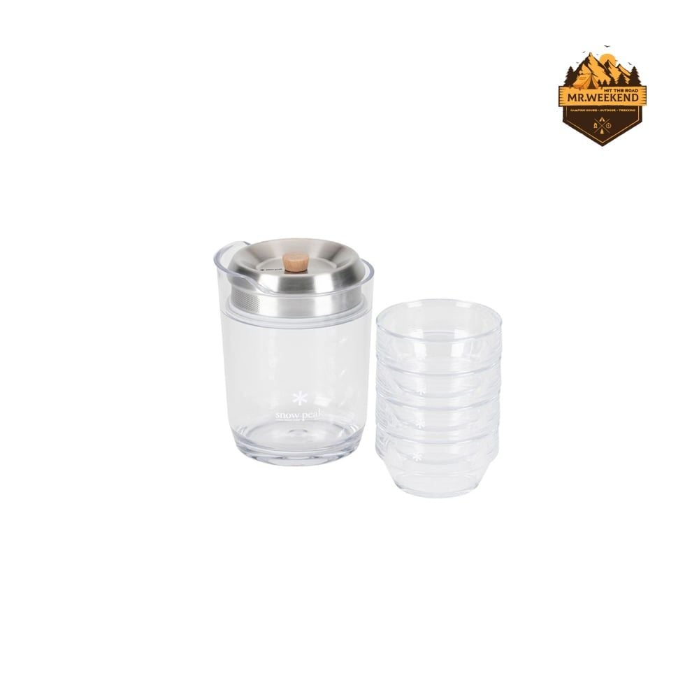 Bộ 2 Ly Uống Trà Trong Suốt Snow Peak Sayou Clear Teacups (TW-340) - 150ml