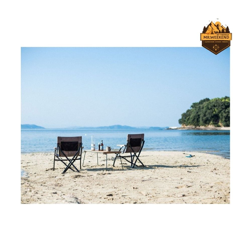 Ghế Cắm Trại Snow Peak Low Chair Short Grey LV-093GY