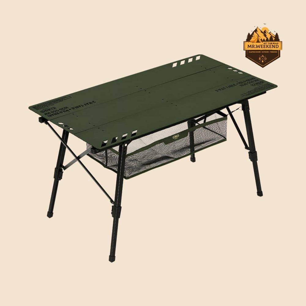 Bàn Gấp Dã Ngoại Khung Nhôm Cargo Container 3-Way Table