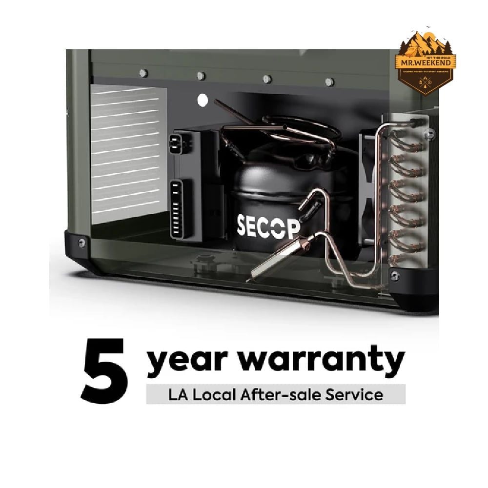 Tủ Lạnh Dã Ngoại Xe Hơi Vỏ Thép ICECO VL75ProD Olive Dual Zone (75L)