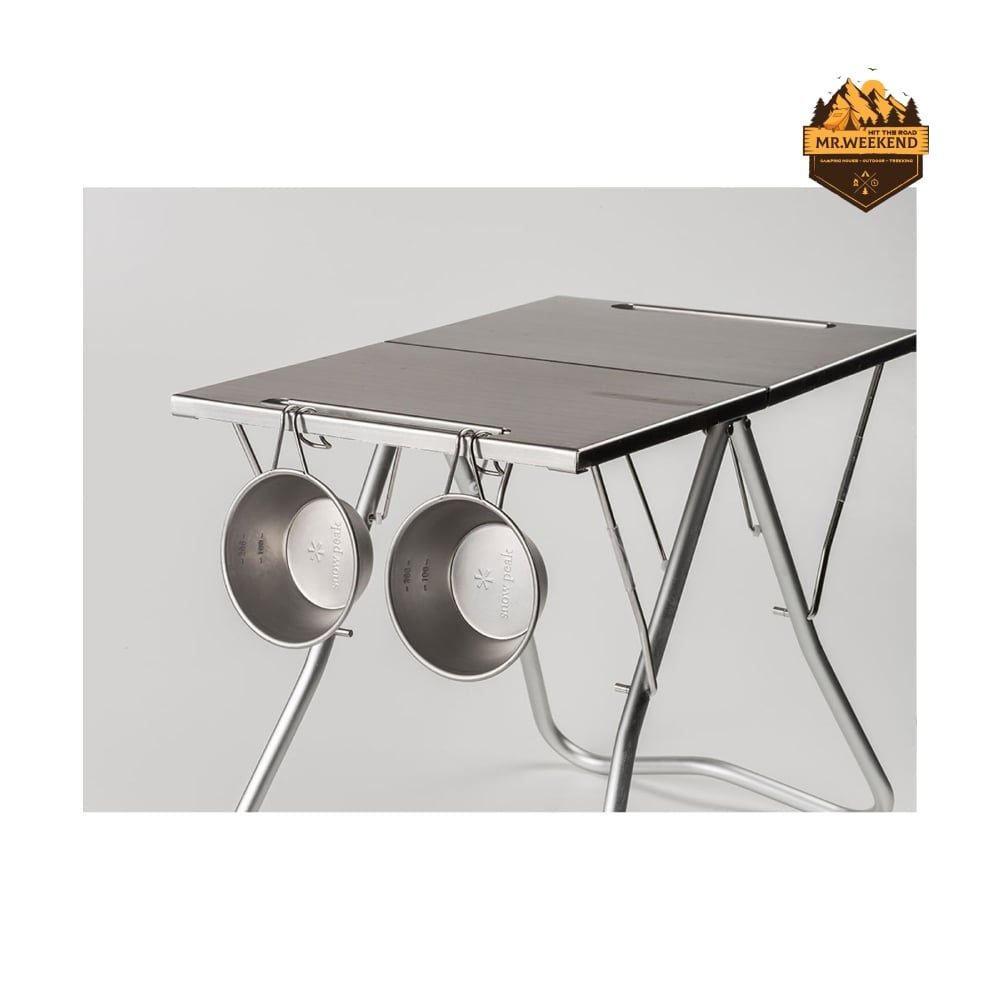 Bàn Inox Chịu Nhiệt Dã Ngoại Snow Peak TAKIBI My Table LV-039