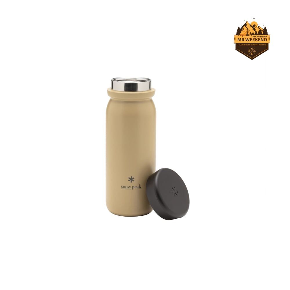 Bình Giữ Nhiệt Dã Ngoại Snow Peak Stainless Vacuum Bottle Type M500 Sand (TW-501-SN)