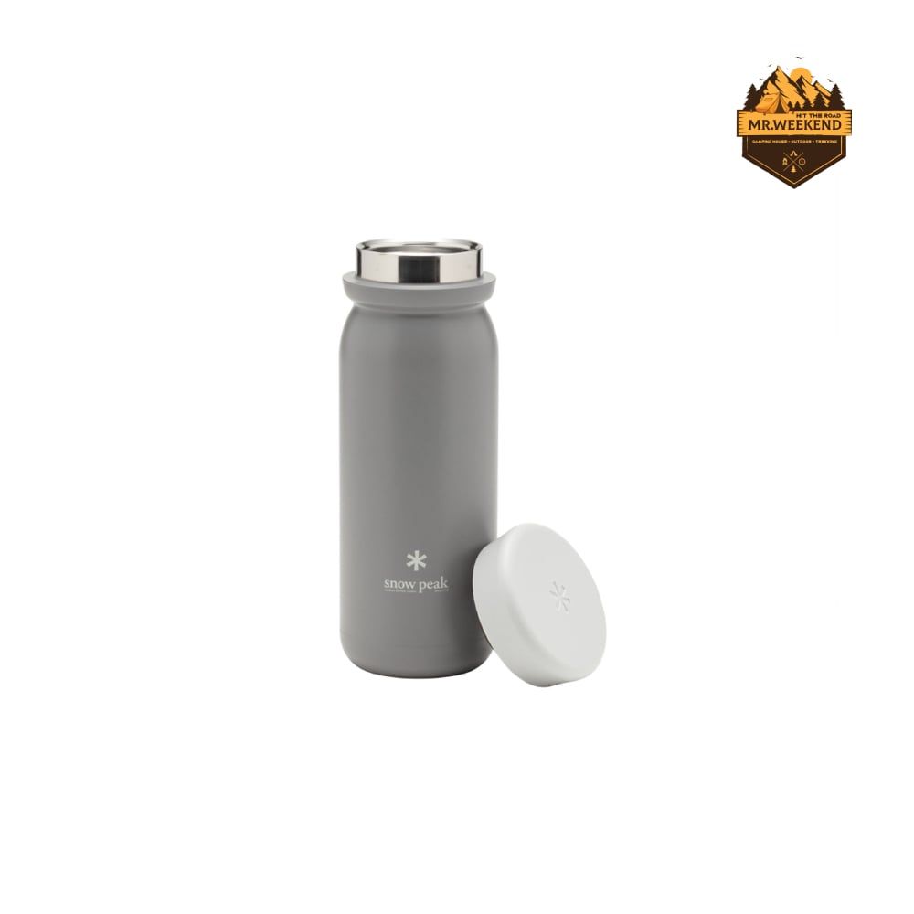 Bình Giữ Nhiệt Dã Ngoại Snow Peak Stainless Vacuum Bottle Type M500 Ash (TW-501-AS)