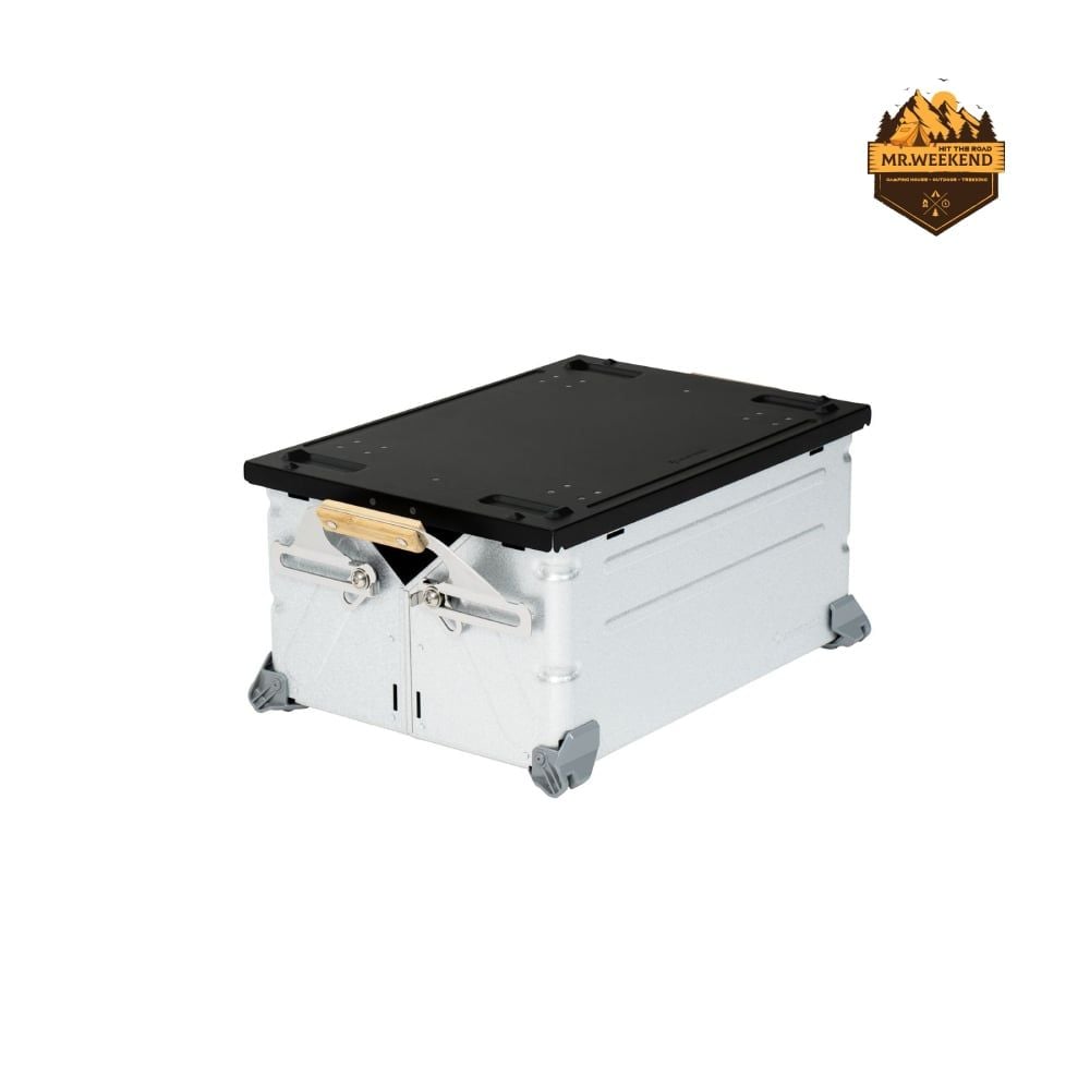 Nắp Kệ Thùng Snow Peak Shelf Container Lid Rack 25 Black FES-045-BK