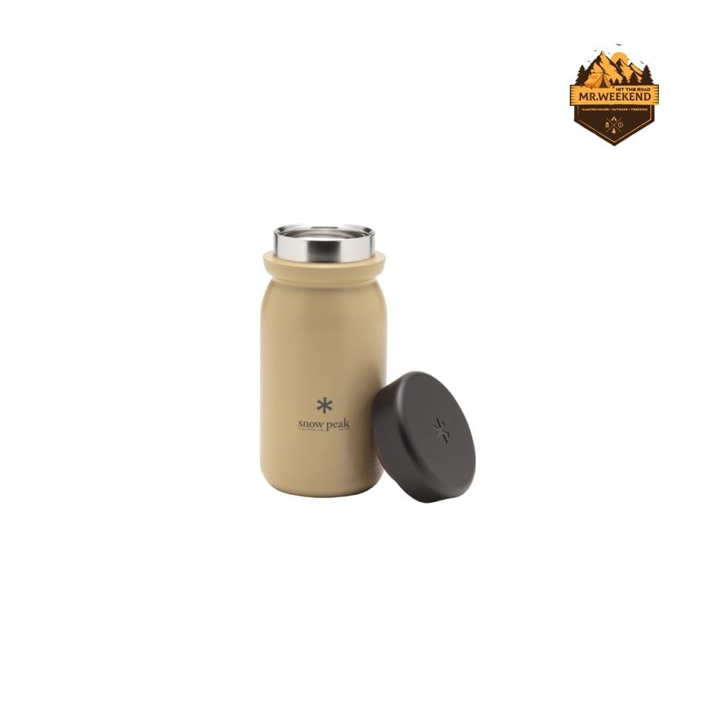 Bình Giữ Nhiệt Dã Ngoại Snow Peak Stainless Vacuum Bottle Type M350 Sand (TW-351-SN)