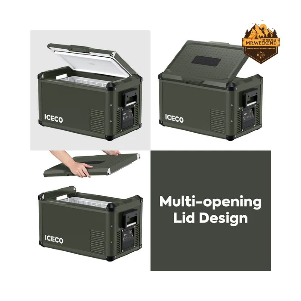 Tủ Lạnh Dã Ngoại Xe Hơi Vỏ Thép ICECO VL35ProS Olive Single Zone (35L)