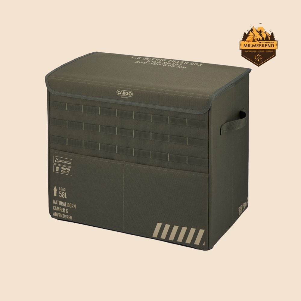Thùng Rác Dã Ngoại Đôi Cargo Container Twin Trash Box 58L