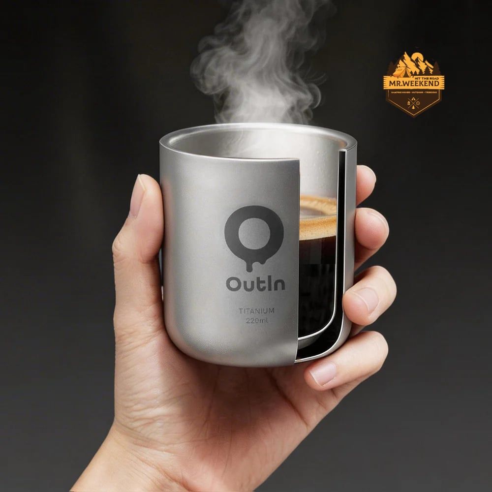 Ly Giữ Nhiệt Outin Titanium Coffee Cup - Hàng Nhập Khẩu Chính Hãng