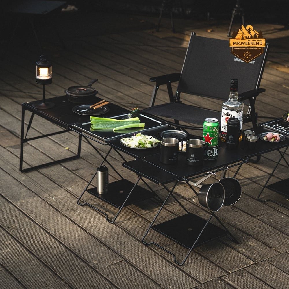 Bàn Nhôm Mở Rộng Dã Ngoại Cargo Container Wing Table