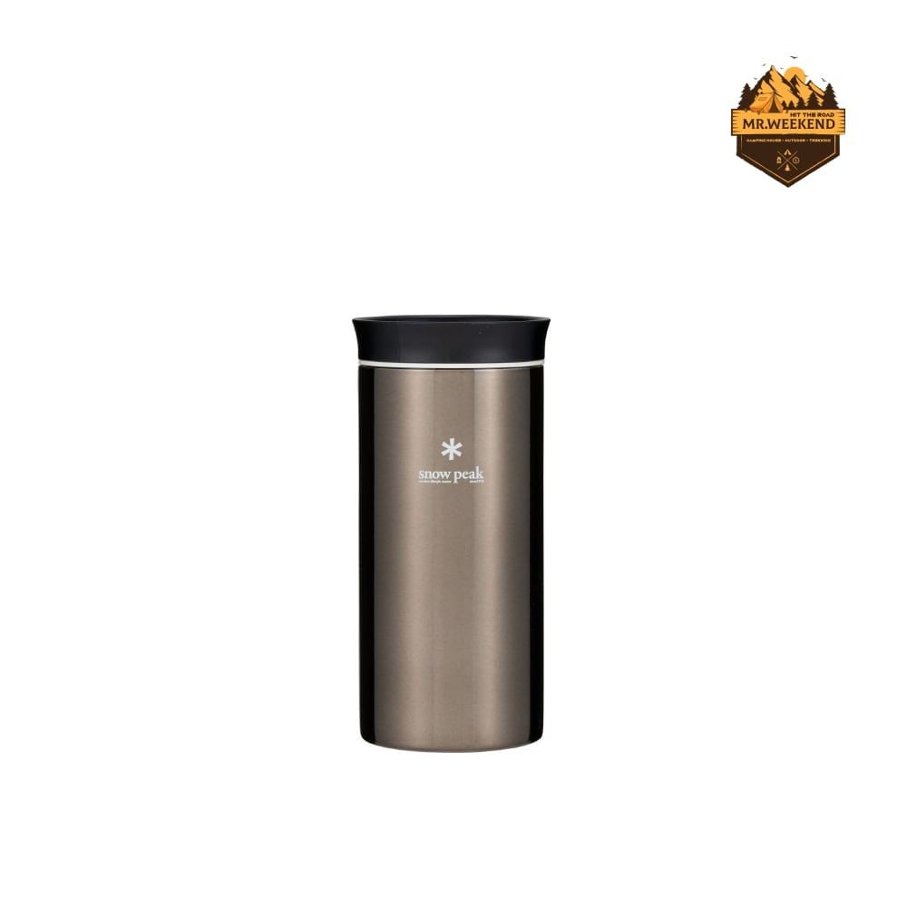 Bình Giữ Nhiệt Dã Ngoại Snow Peak System Bottle 350ml Dark Silver (TW-070R-DS)