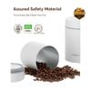 Hũ Hút Chân Không Cà Phê Inox OutPeak Pearl White 250g