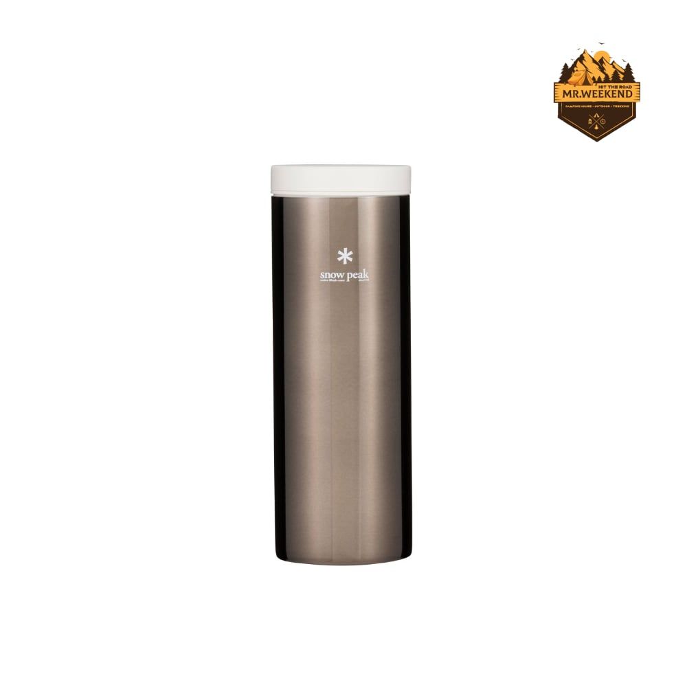 Bình Giữ Nhiệt Dã Ngoại Snow Peak System Bottle 500ml Dark Silver (TW-071R-DS)