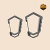 Móc Khóa Chữ D Cargo Container Hard Karabiner D (Size M / L)