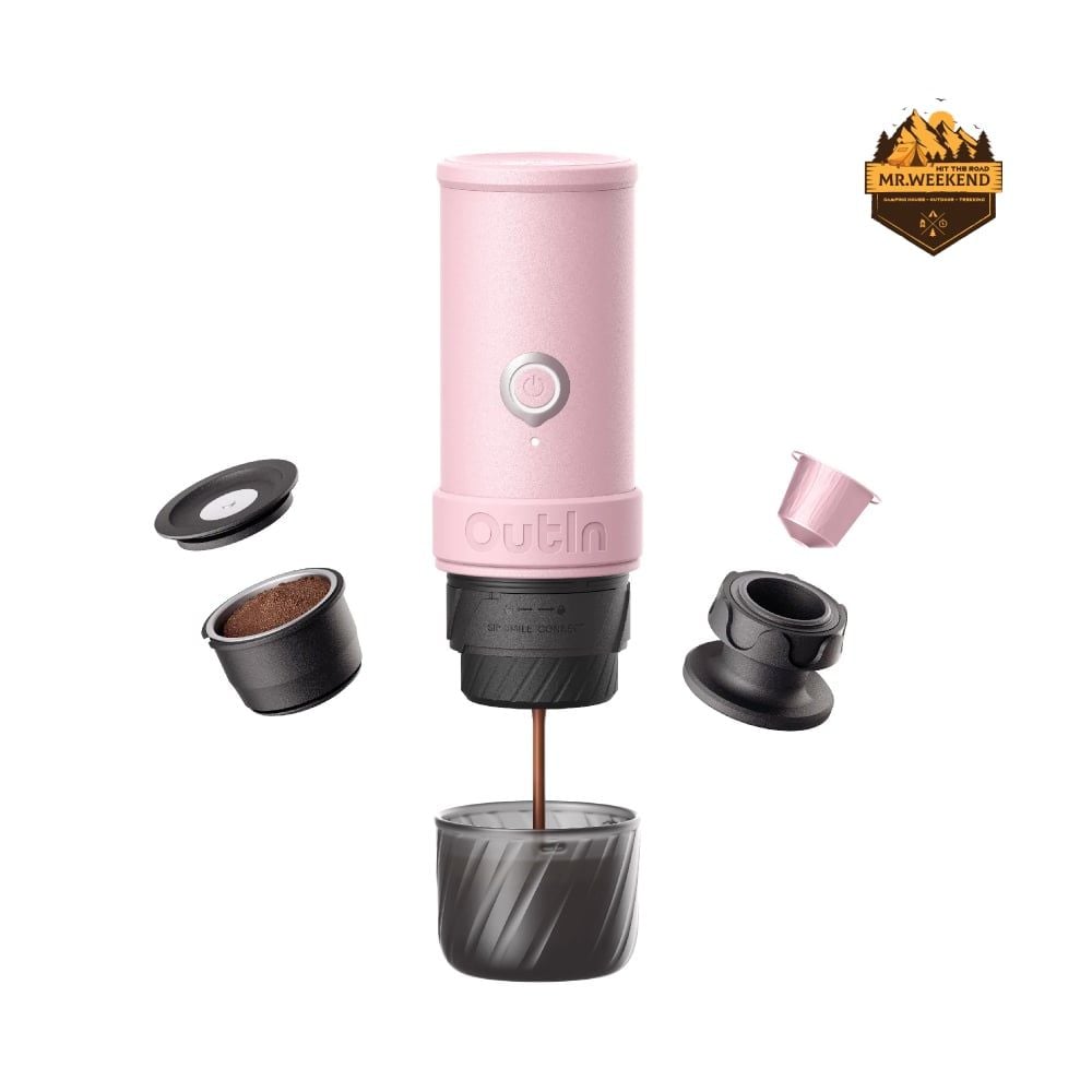 Máy Pha Cà Phê OutIn Mino Portable Espresso Machine (Rose Clay) X BCRF