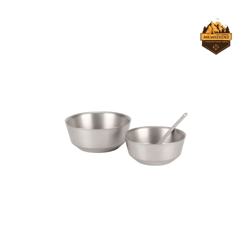 Chén Titanium 2 Lớp Cách Nhiệt Snow Peak Double Bowl 400 (TW-240)