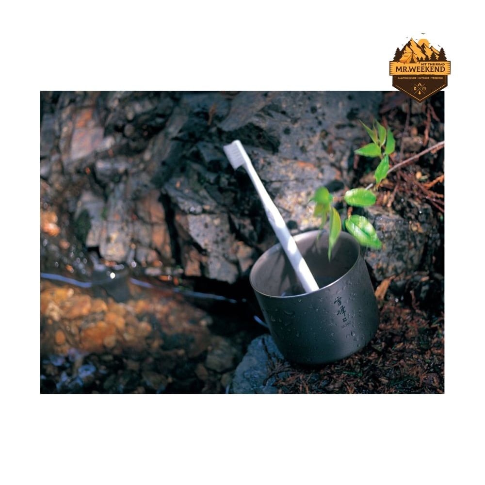 Ly Titanium 2 Lớp Snow Peak Stacking Mug Yukimine H300 TW-123