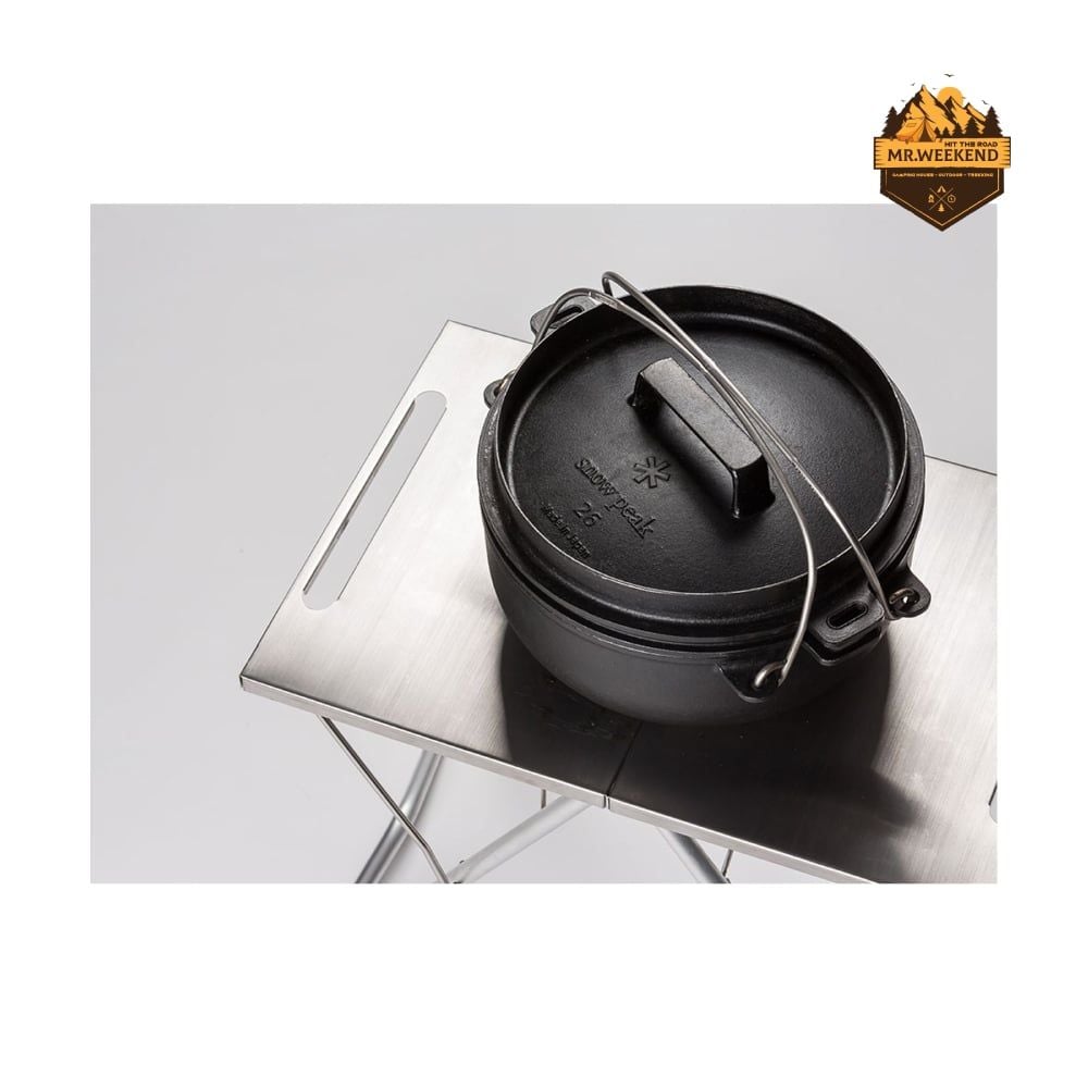 Bàn Inox Chịu Nhiệt Dã Ngoại Snow Peak TAKIBI My Table LV-039