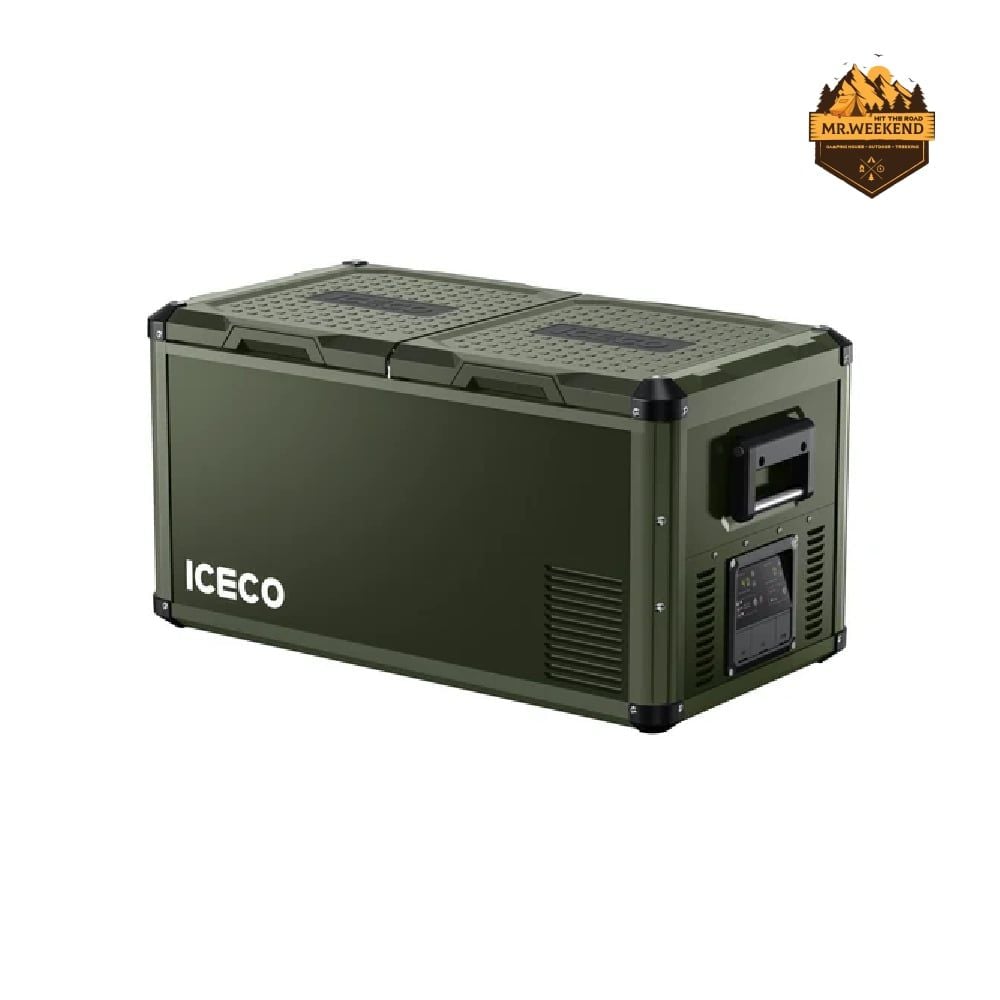 Tủ Lạnh Dã Ngoại Xe Hơi Vỏ Thép ICECO VL75ProD Olive Dual Zone (75L)