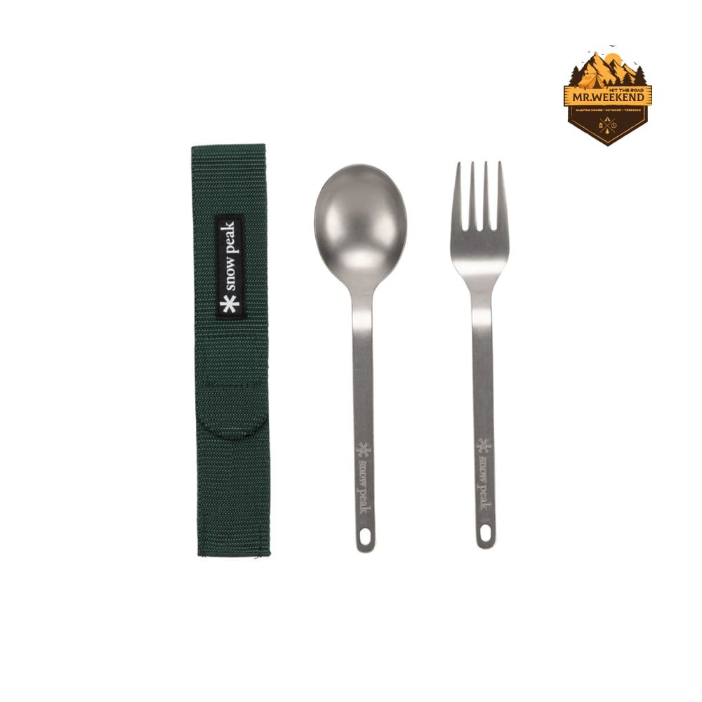 Bộ Muỗng Nĩa Titanium Snow Peak Whopper Weapon Set SCT-002
