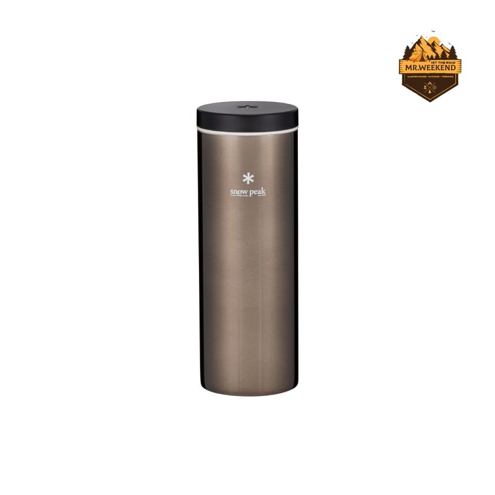 Bình Giữ Nhiệt Dã Ngoại Snow Peak System Bottle 500ml Dark Silver (TW-071R-DS)