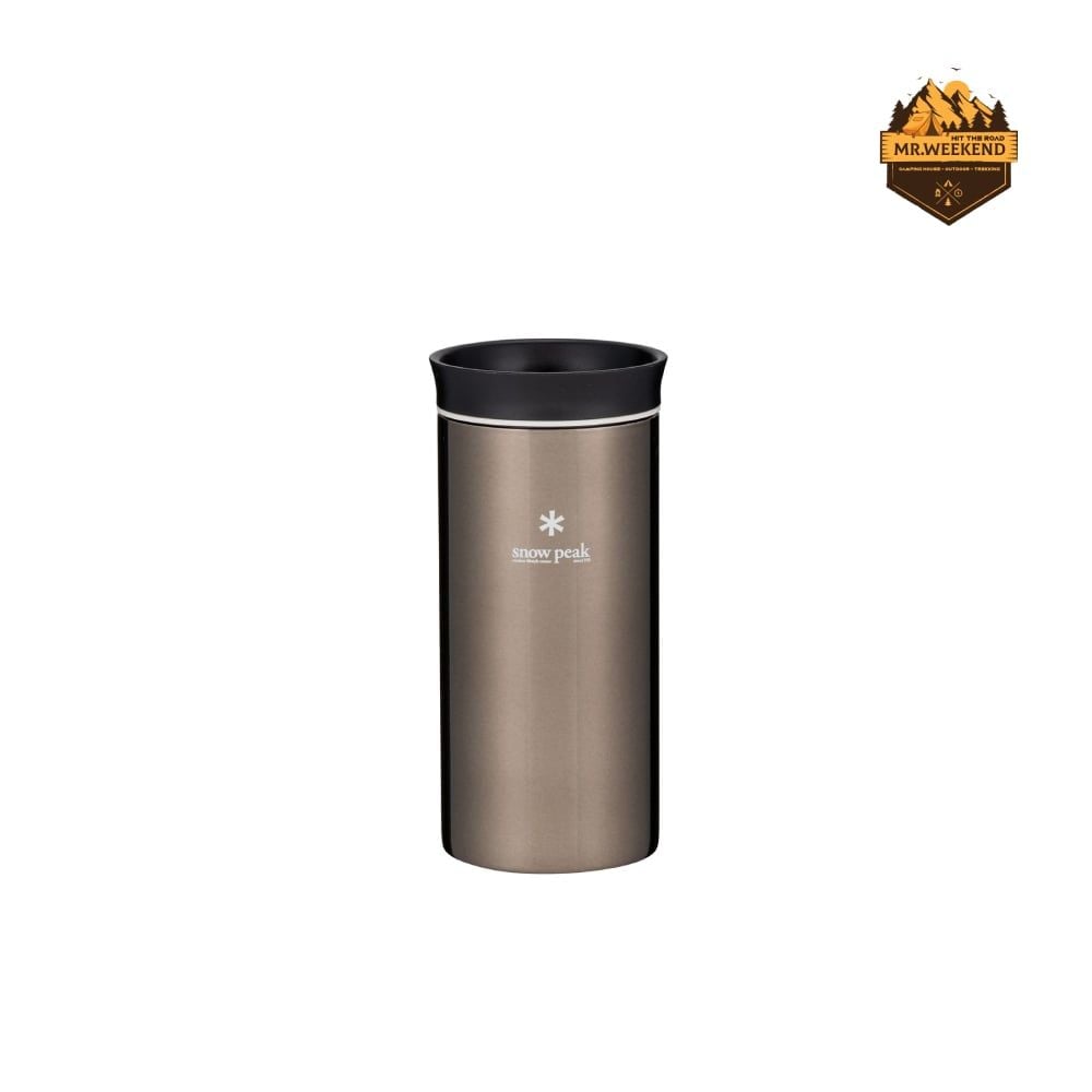 Bình Giữ Nhiệt Dã Ngoại Snow Peak System Bottle 350ml Dark Silver (TW-070R-DS)