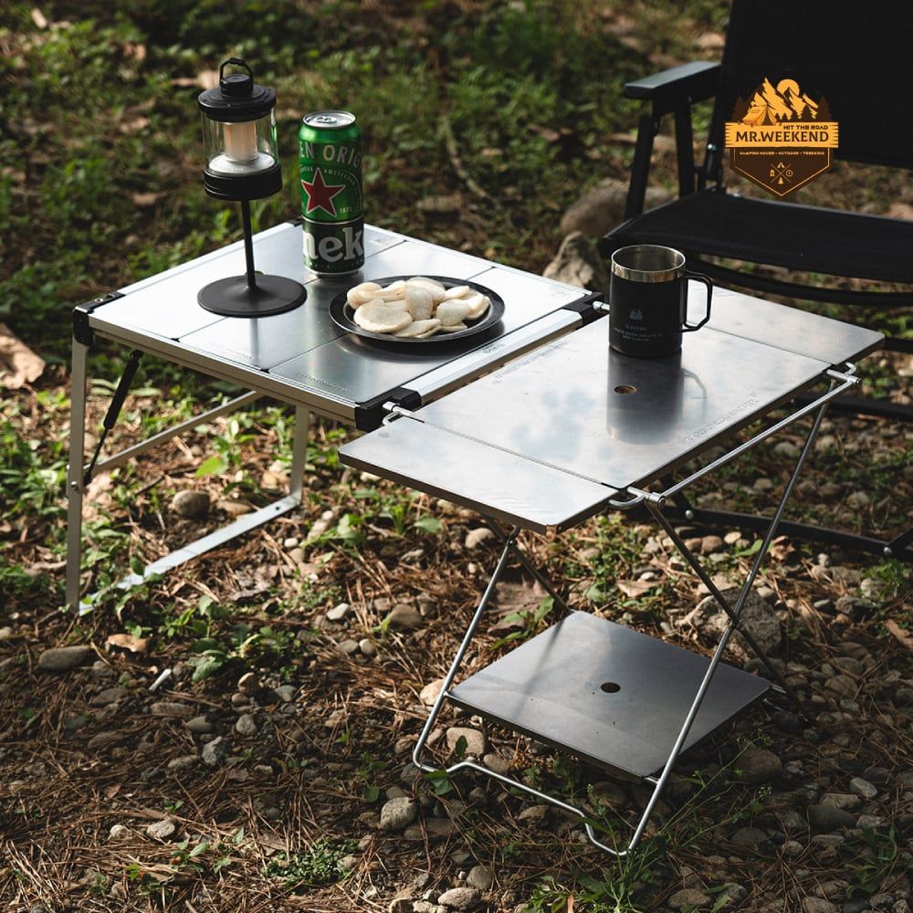 Bàn Nhôm Mở Rộng Dã Ngoại Cargo Container Wing Table