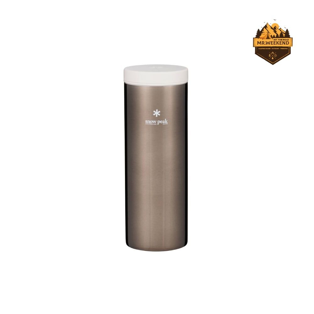 Bình Giữ Nhiệt Dã Ngoại Snow Peak System Bottle 500ml Dark Silver (TW-071R-DS)
