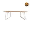 Bàn Tròn Gỗ Tre Dã Ngoại Snow Peak One-Action Low Table M LV-071TR