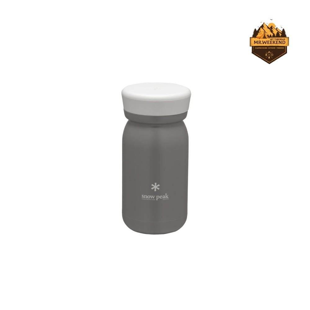 Bình Giữ Nhiệt Dã Ngoại Snow Peak Stainless Vacuum Bottle Type M350 Ash (TW-351-AS)