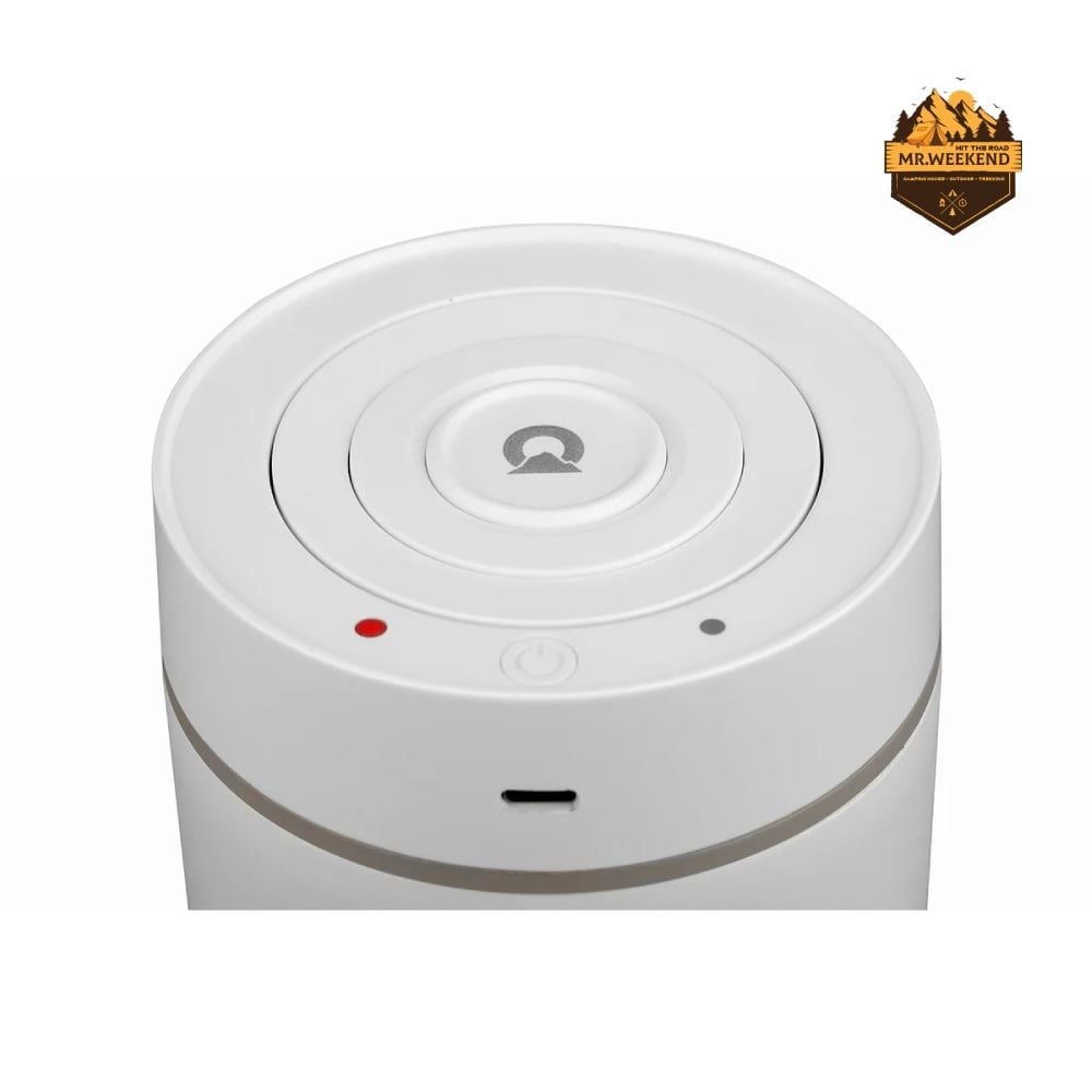 Hũ Hút Chân Không Cà Phê Inox OutPeak Pearl White 250g