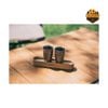 Bộ 2 Ly Titanium Shot Glass Duo Snow Peak FES-410 (Khay Gỗ)