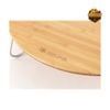 Bàn Tròn Gỗ Tre Dã Ngoại Snow Peak One-Action Low Table M LV-071TR