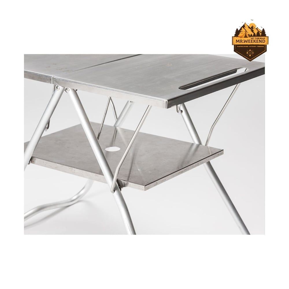 Bàn Inox Chịu Nhiệt Dã Ngoại Snow Peak TAKIBI My Table LV-039