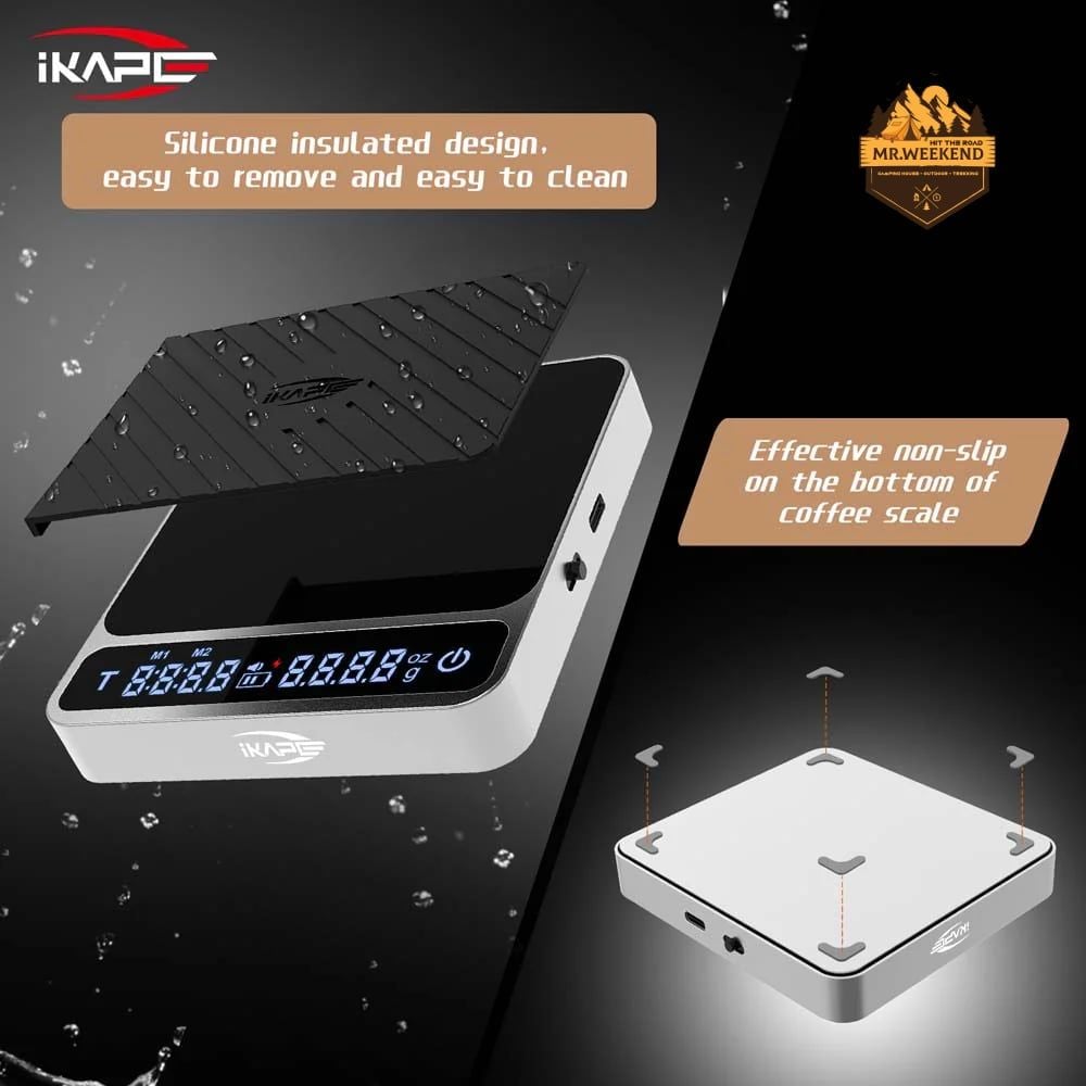 Cân điện tử IKAPE Coffee Electronic Scale V2 for Drip coffee, Espresso