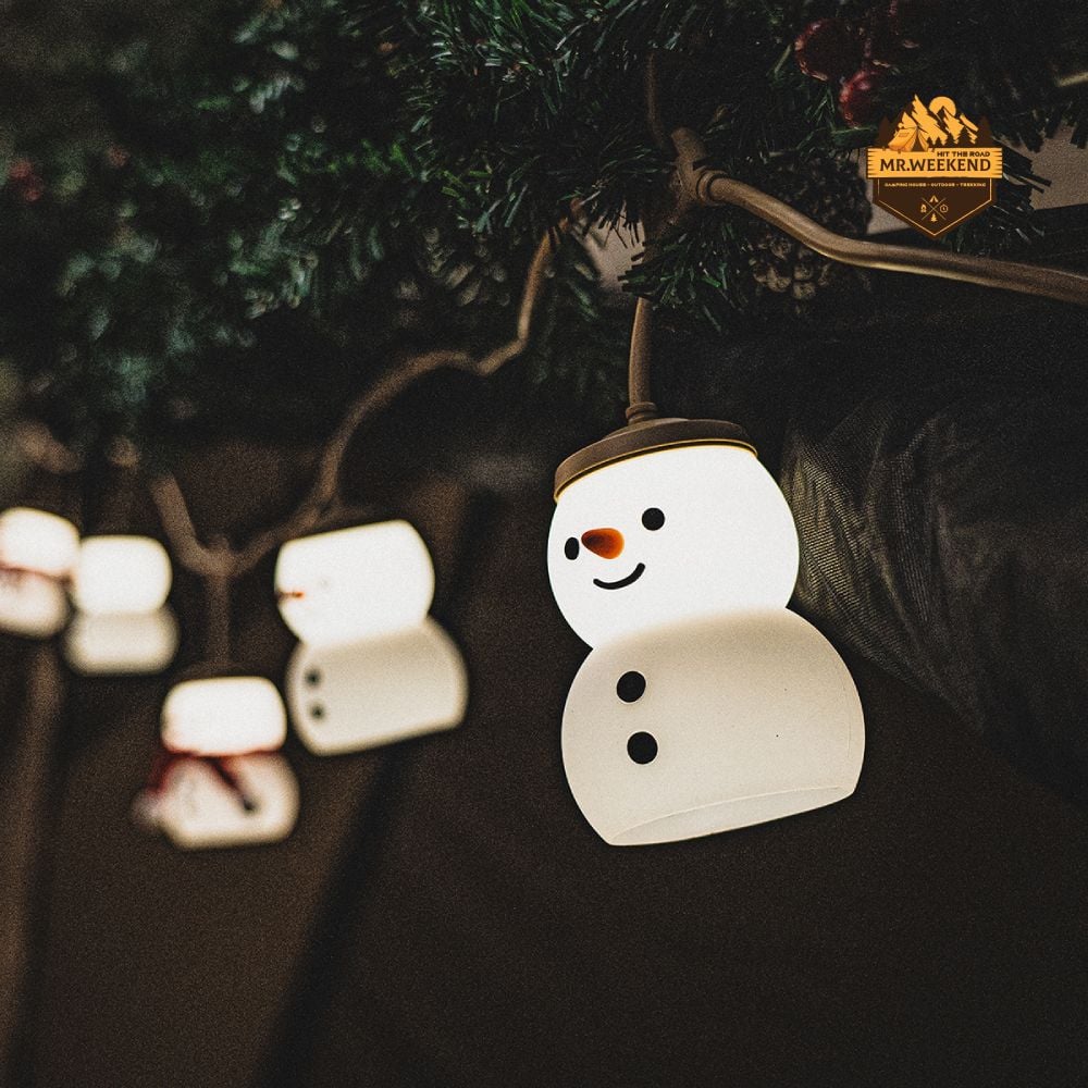Chụp Đèn Người Tuyết Cargo Container Snowman Shade Decor