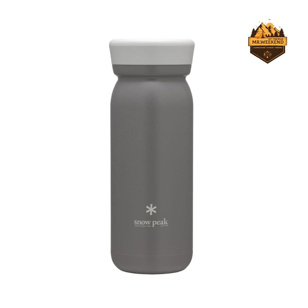 Bình Giữ Nhiệt Dã Ngoại Snow Peak Stainless Vacuum Bottle Type M500 Ash (TW-501-AS)