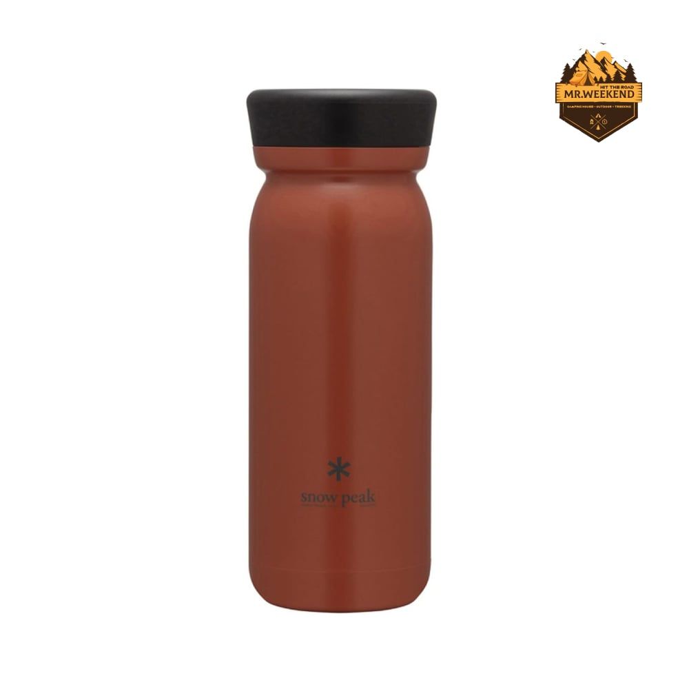 Bình Giữ Nhiệt Dã Ngoại Snow Peak Stainless Vacuum Bottle Type M500 Red Clay (TW-501-RC)